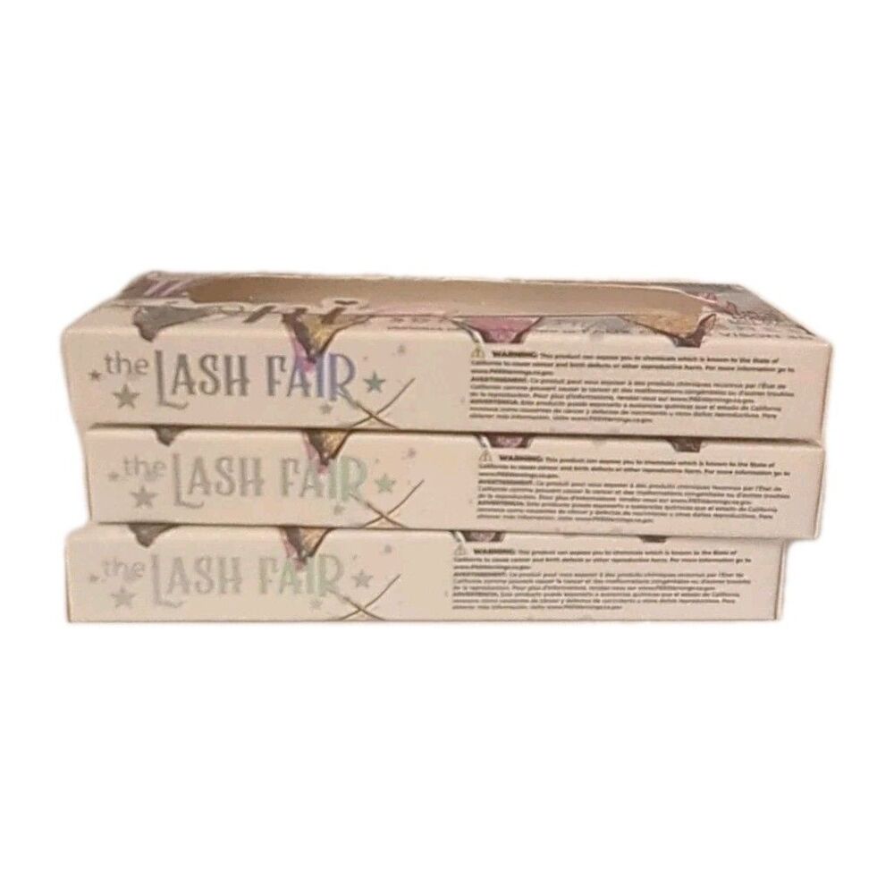 (3 Sets) ioni Lash Fair COTTON CANDY 3D Faux Mink Lashes OMBRE Purple / Black - Picture 7 of 10